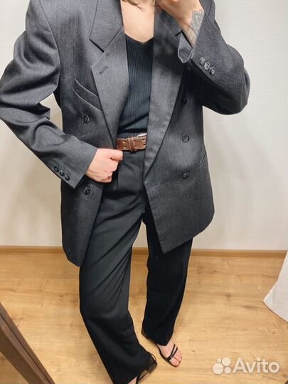 Двубортный жакет оверсайз