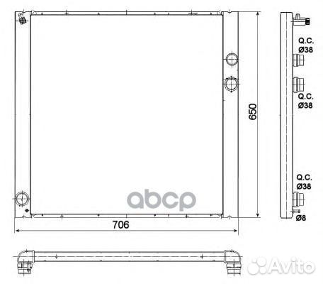 Радиатор 53100 NRF