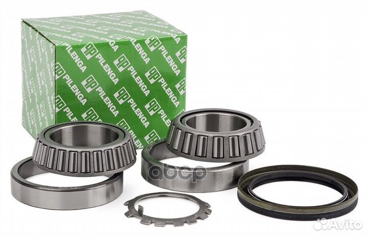 Подшипники задней ступицы комплект: сальник к