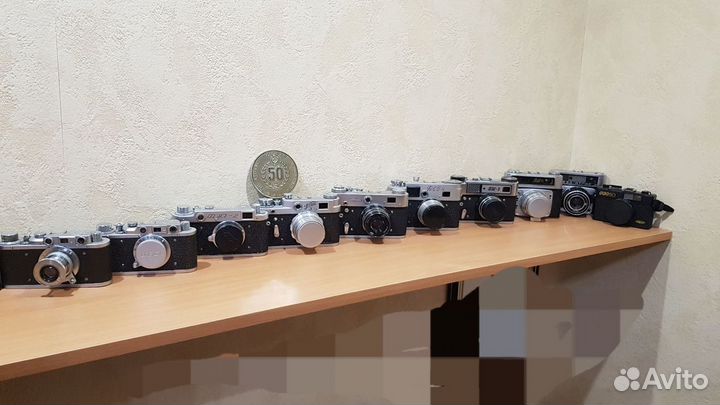 Коллекция фотоаппаратов фэд