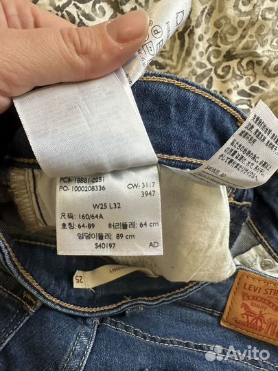 Джинсы levis 711 skinny 25