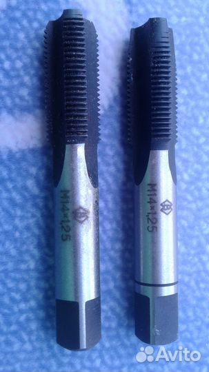 Набор метчиков ручных М14х1,25. Сделано в СССР