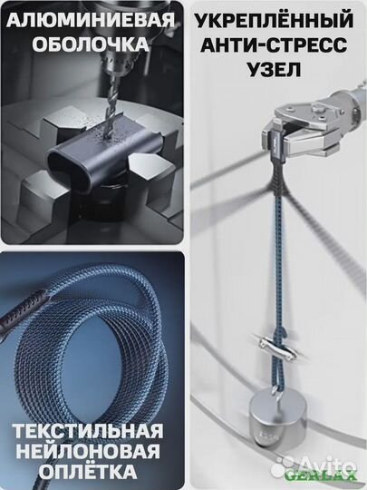 Провод type-c кабель для быстрой зарядки