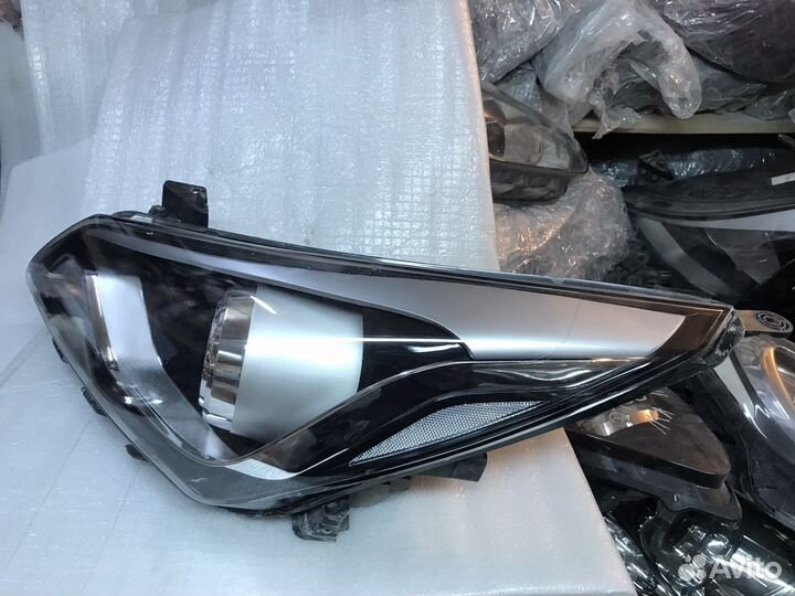 Фара левая Хендай Солярис рестайл линза