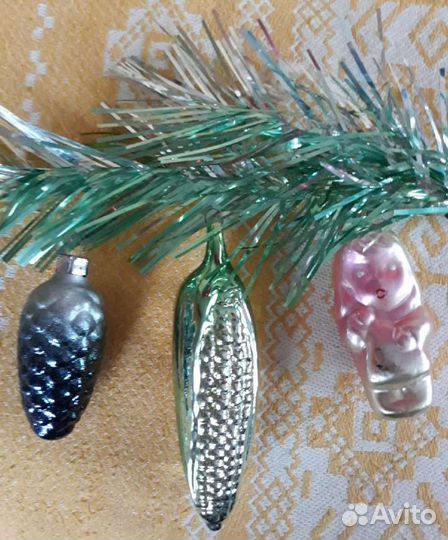 Наборы ёлочных игрушек СССР