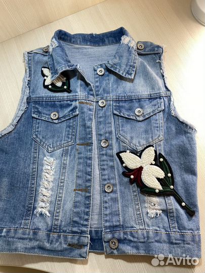 Жилет джинсовый для девочки