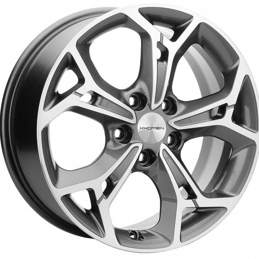Диски Khomen KHW1702 7x17 5x114.3 ET46 D67.1 Gray-FP
