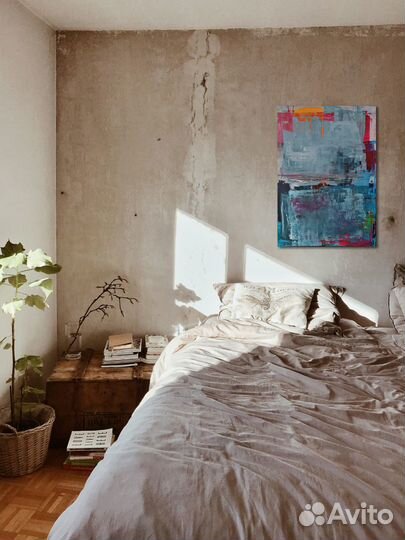 Интерьерная картина абстракция 50x70 на холсте