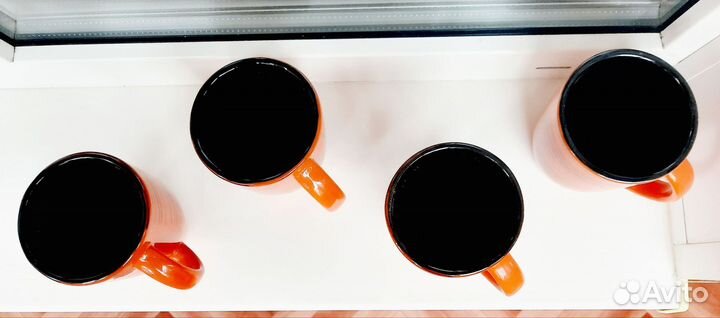 Новые кружки 4 шт. Керамика