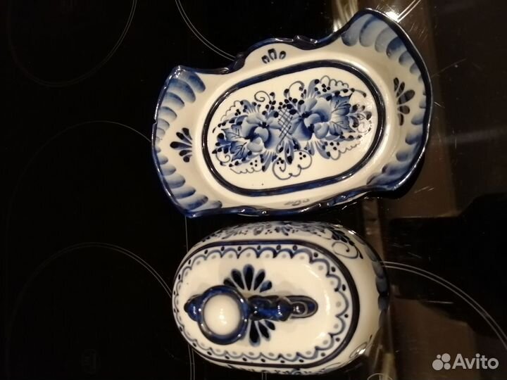 Масленка гжель СССР