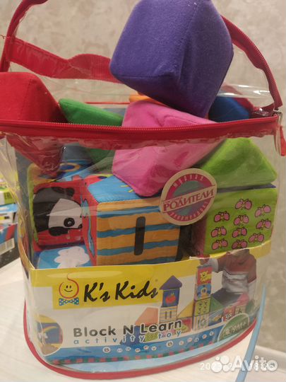 Мягкие кубики k's Kids (Gulliver) с окошками