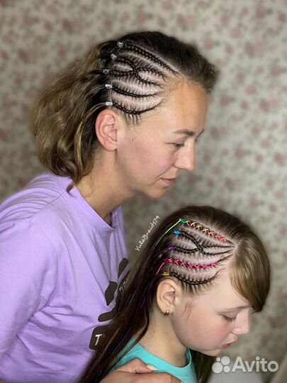 Плетение кос с канекалоном