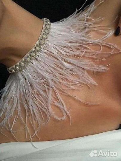 Чокер с перьями на заказ