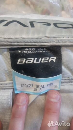 Вратарские щитки bauer детские