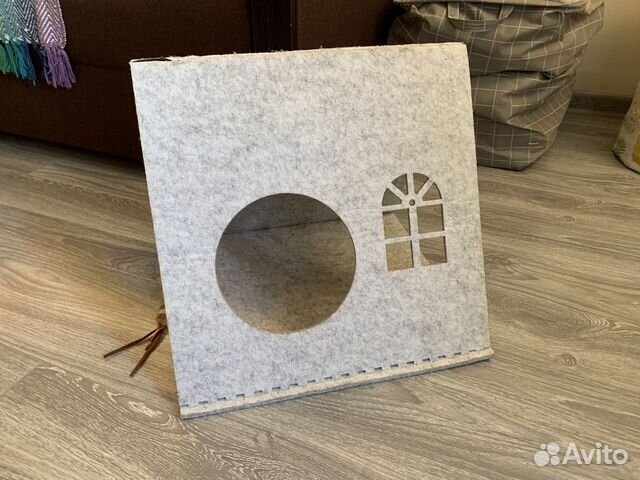 Вельветовый дом для кошки