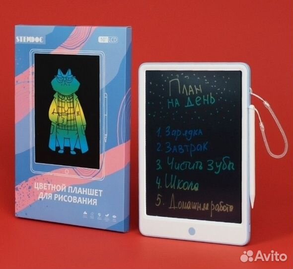 Электронный Цветной Планшет для Рисования 10 дюйм