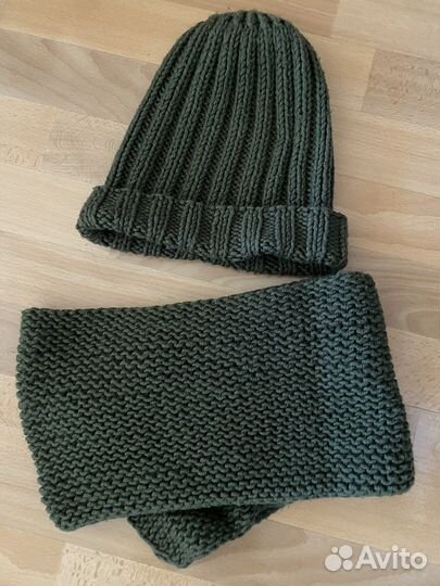 Шапка и шарф женский