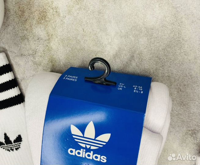 Носки Adidas Solid белые оригинал