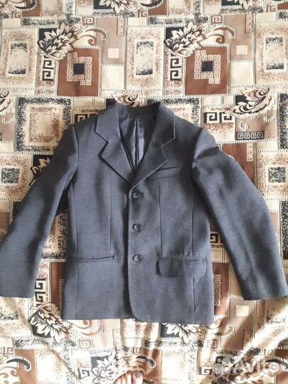 Пиджак школьный для мальчика 140