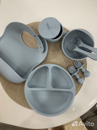 Детская посуда для кормления силиконовая