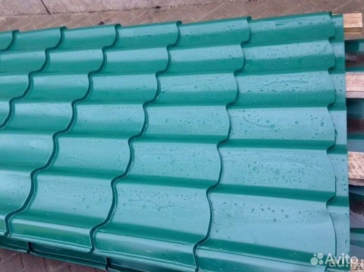 Металлочерепица бирюзовый