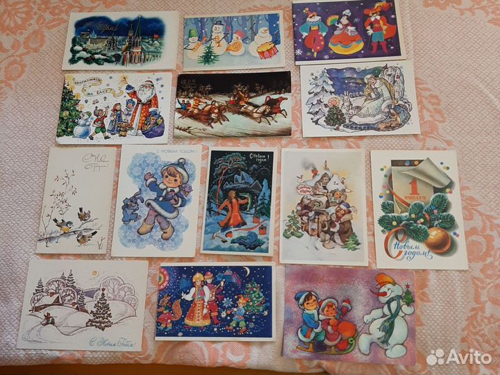 Открытки новогодние СССР