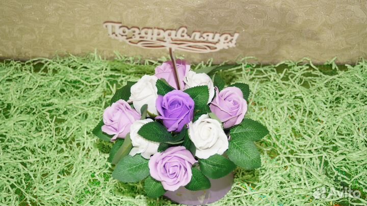 Букет цветов из мыла