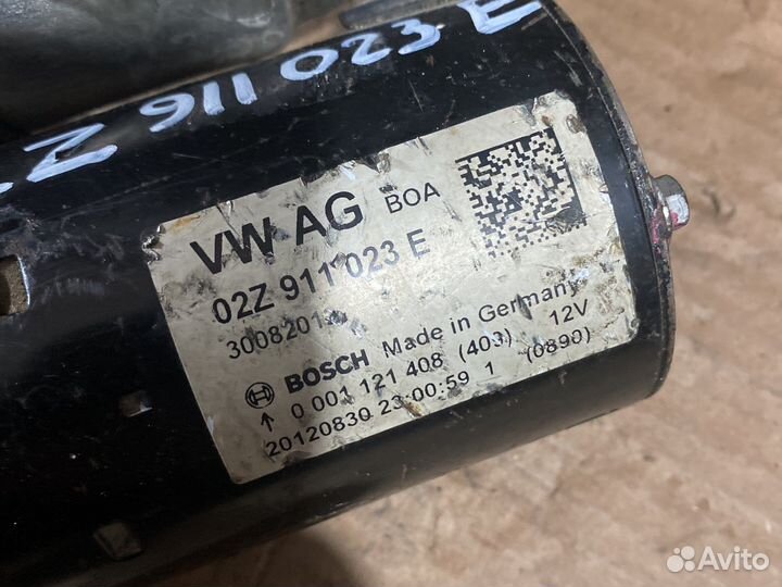 Стартер 02Z911023E Skoda, Passat, Golf, Audi