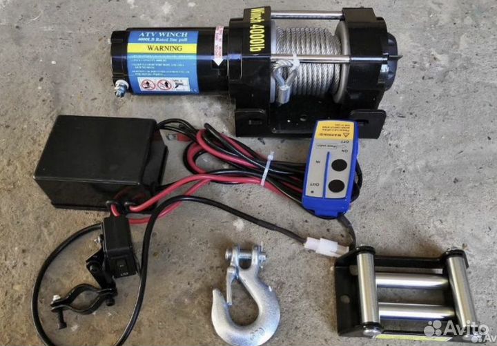 Лебедка электрическая 12v новая 4000lb