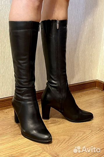 Сапоги кожаные, 39 размер