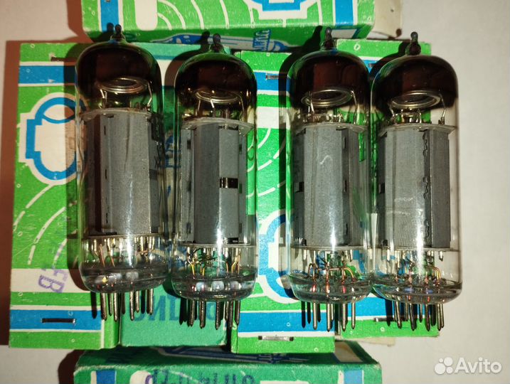 Радиолампы 6п14п-ев EL84 Telefunken Tesla RFT 6Н2П