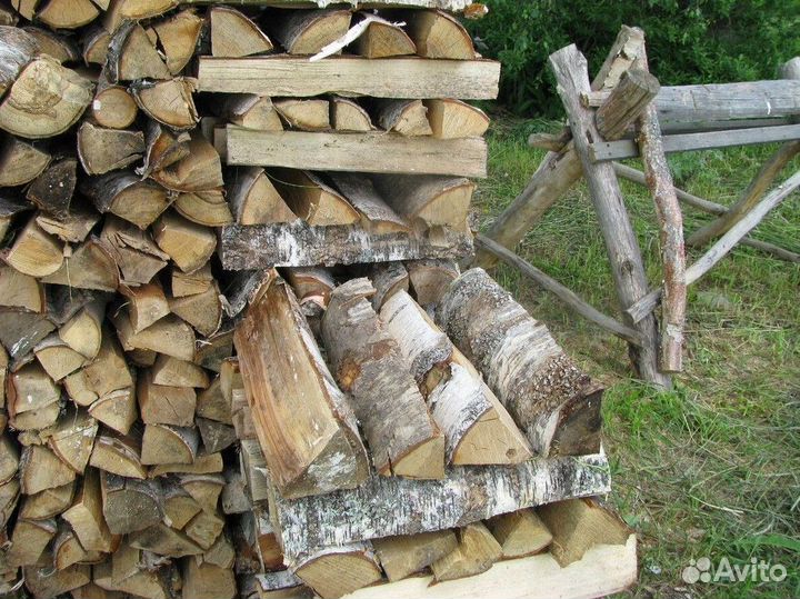 Дрова березовые колотые 35 см