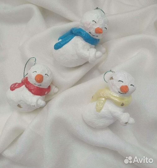 Игрушки на ёлку (ватные)
