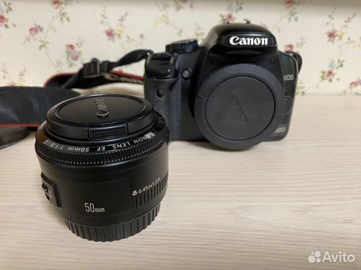 Canon 450d+Объектив 50mm f 1.8 ii