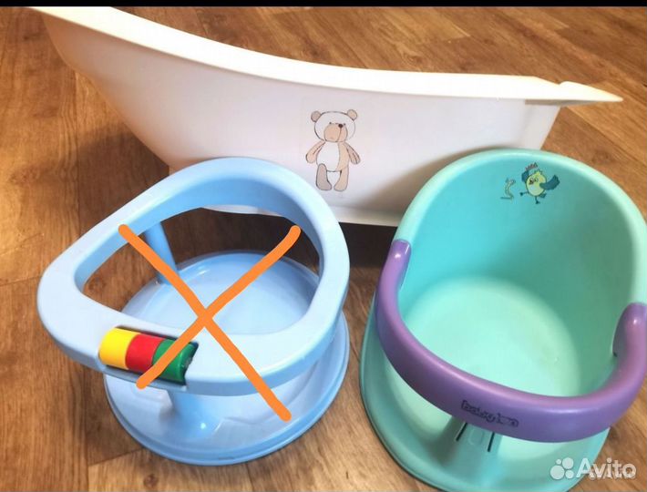 Ванночка Mothercare + стульчик для купания