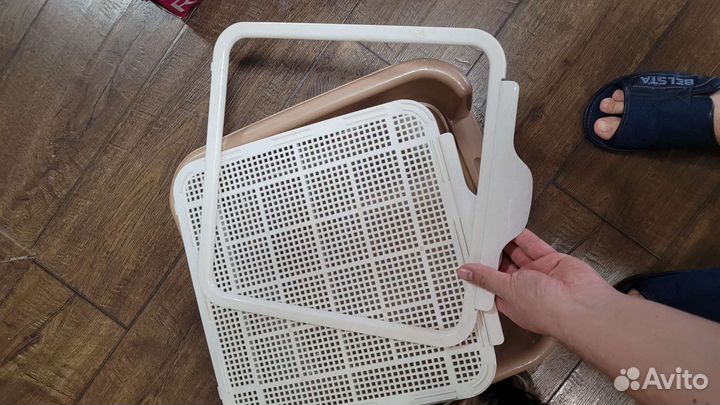 Лоток для собаки 40х40см с бортом под пеленку