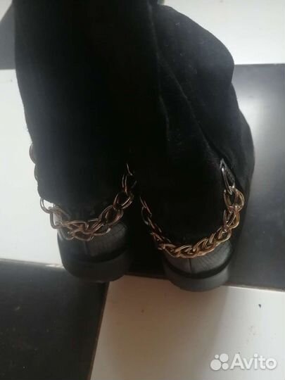 Сапоги 36-37 натуральная замша - кожа Li Li ANI