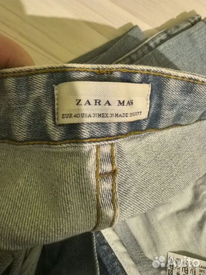 Джинсы zara мужские