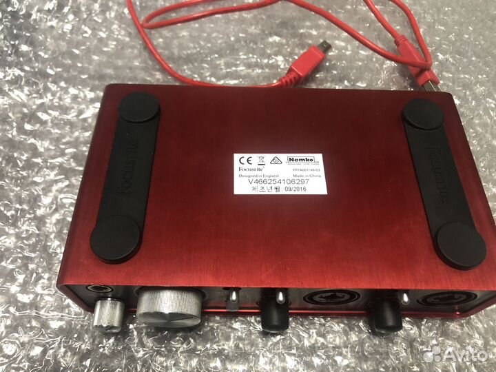 Карта Focusrite 2i2 + Audio-technika AT2020 xlr