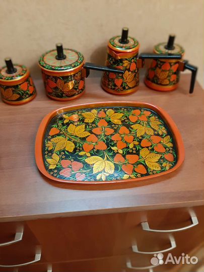 Кофейный набор из хохломы