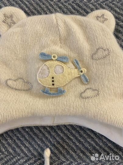 Шапка для мальчика mothercare 38 40 р