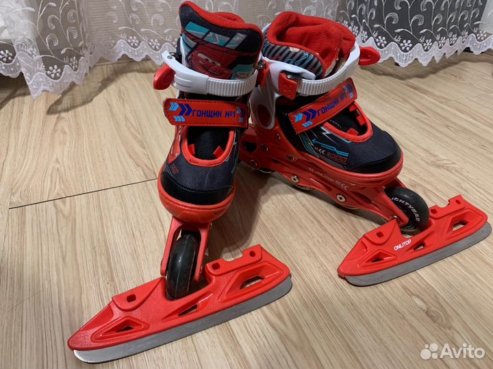 Коньки. Роликовые коньки Disney раздвижные 29-32
