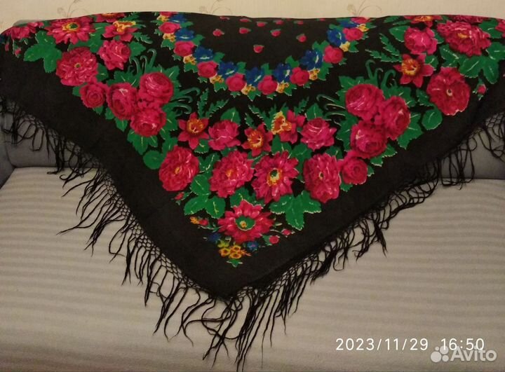 Платок шаль Павловопосадский