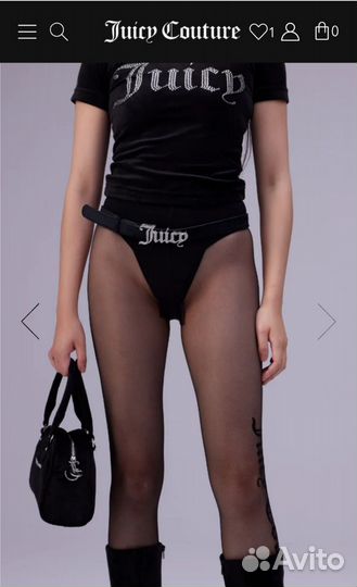 Ремень juice couture оригинал бархат стразы черный