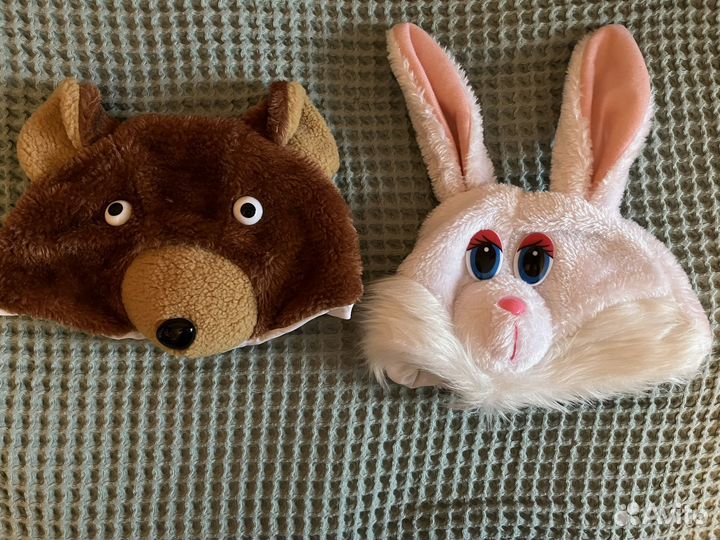 Шапка заяц шапка медведь на Новый год