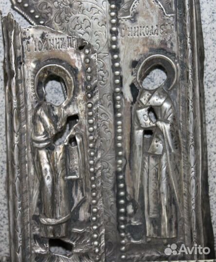 Икона Казанская Пресвятая Богородица в Серебре