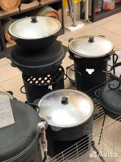 Казан, узбекские казаны - чугунные