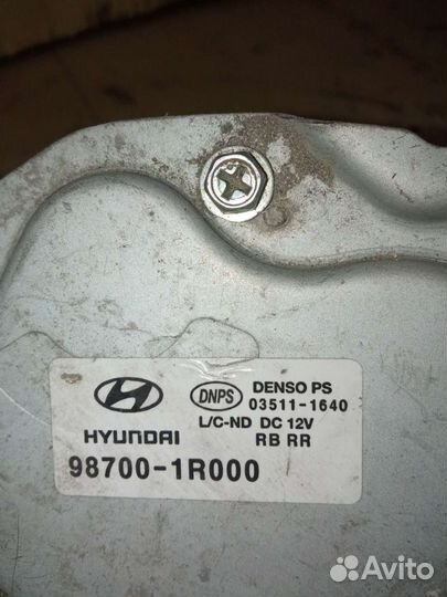 Hyundai Solaris моторчик стеклоочистителя задний