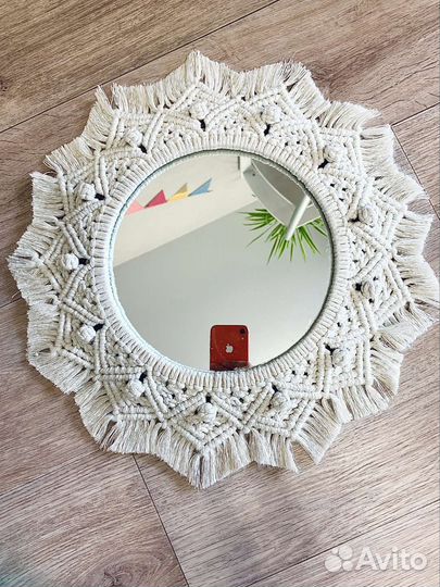 Зеркало макраме