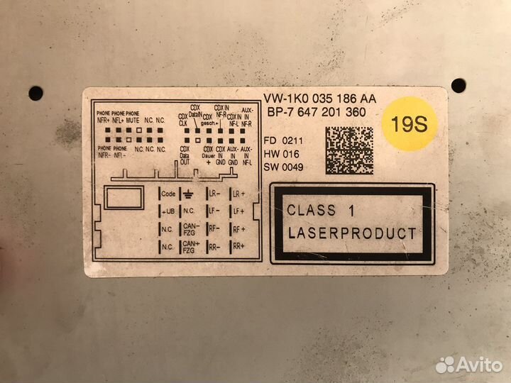 Штатная магнитола WV Passat B6